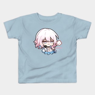 Honkai Star Rail Chibi March 7th Kids T-Shirt